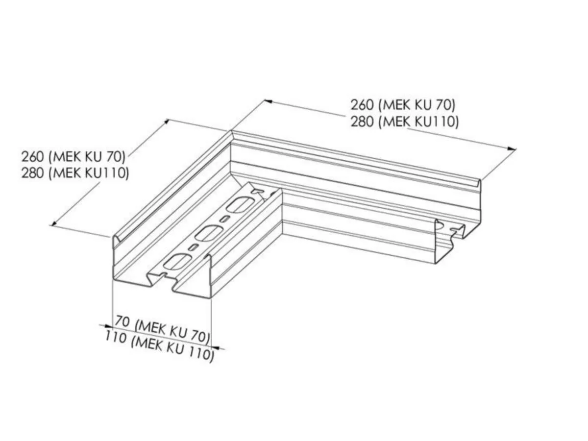 Kulmakappale Meka Mek Ku-70 Hdg