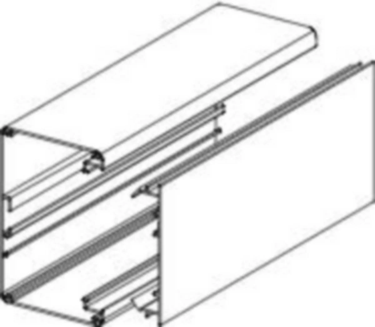Johtokanava Ductel Tb1010-1 Al 100X65X3000 An