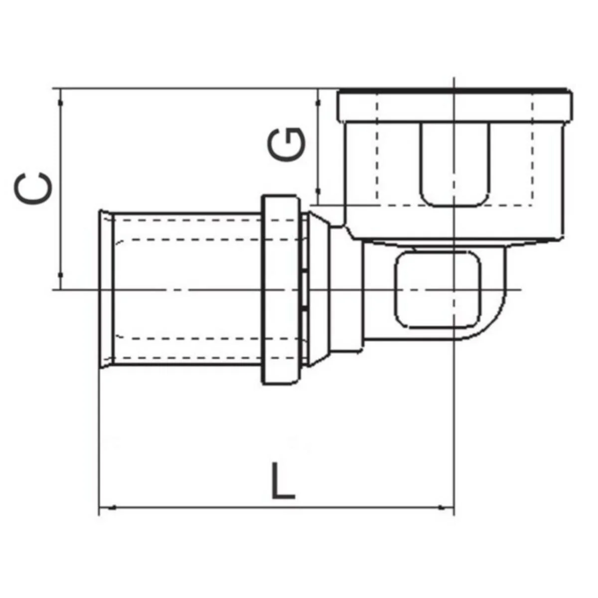 Kulmaliitin LK PressPex 90º sk