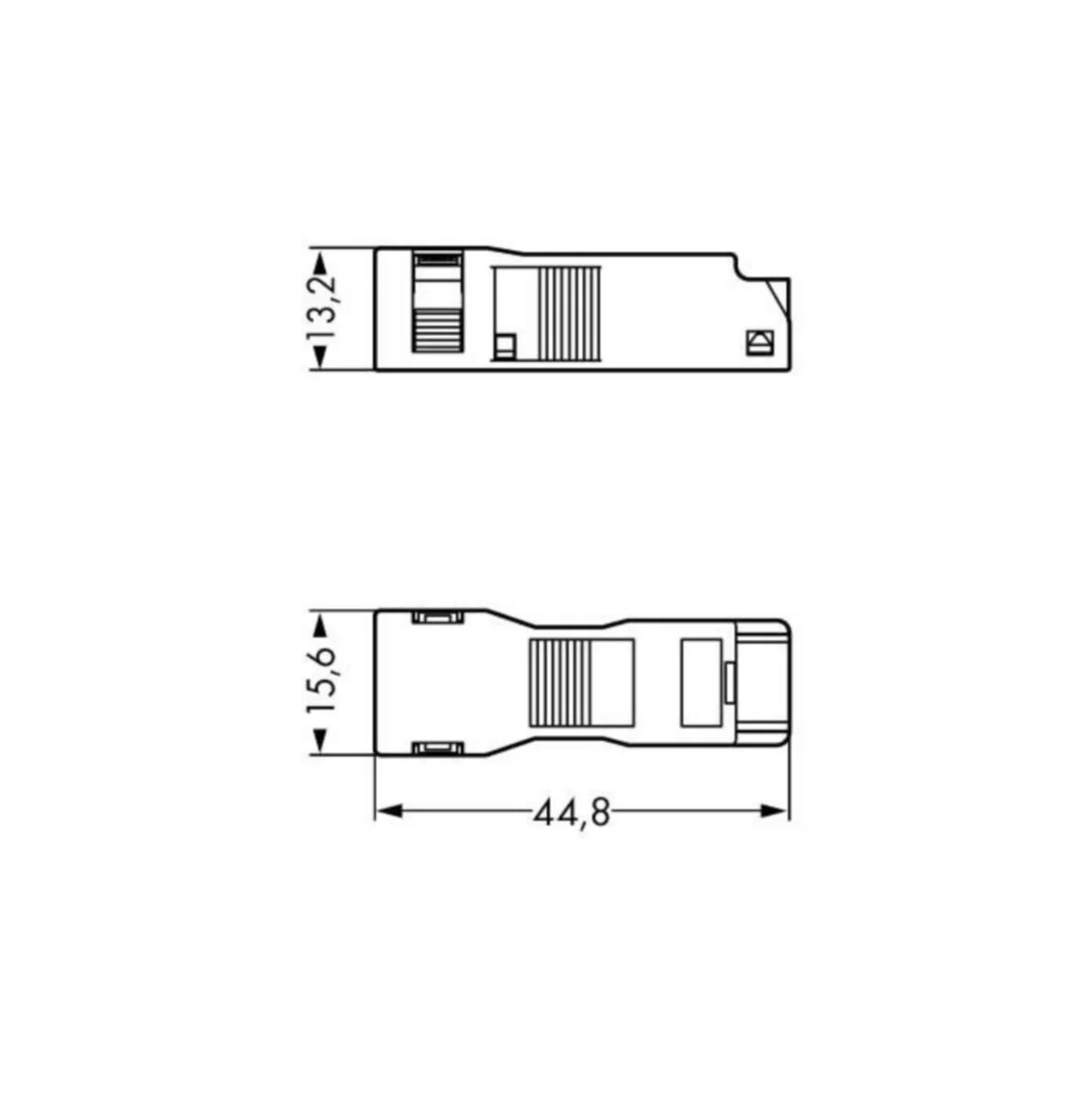 Vedonpoistokotelo Winsta Mini 2-Nap Kaapeli 3.8-8.2Mm Val