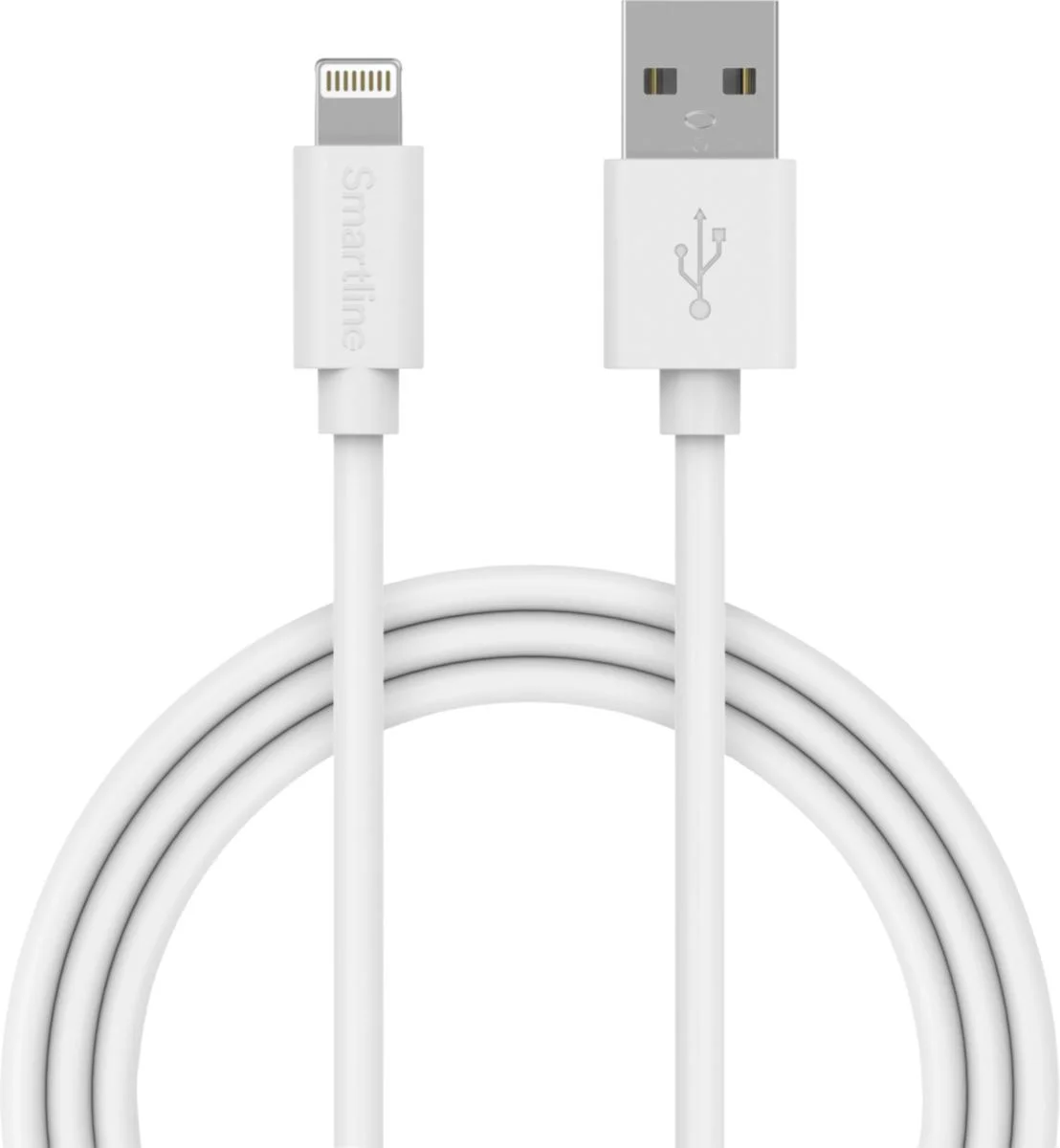 U$Latauskaapeli A/Lightning 1M 2.4A Valkoinen Iphone/Ipad