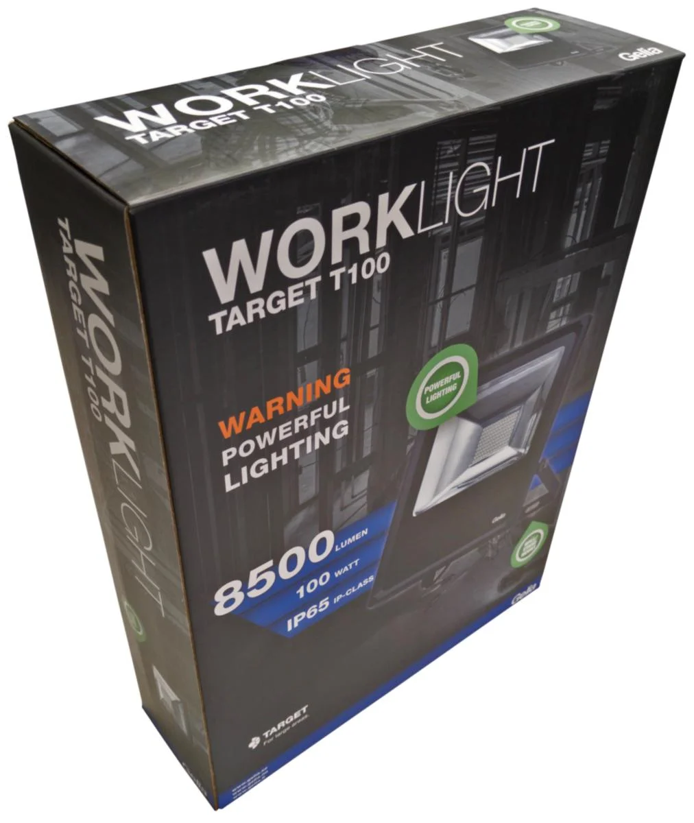 Valonheitin Led 100W Ip65 0.5M Kaapeli Pistotulp