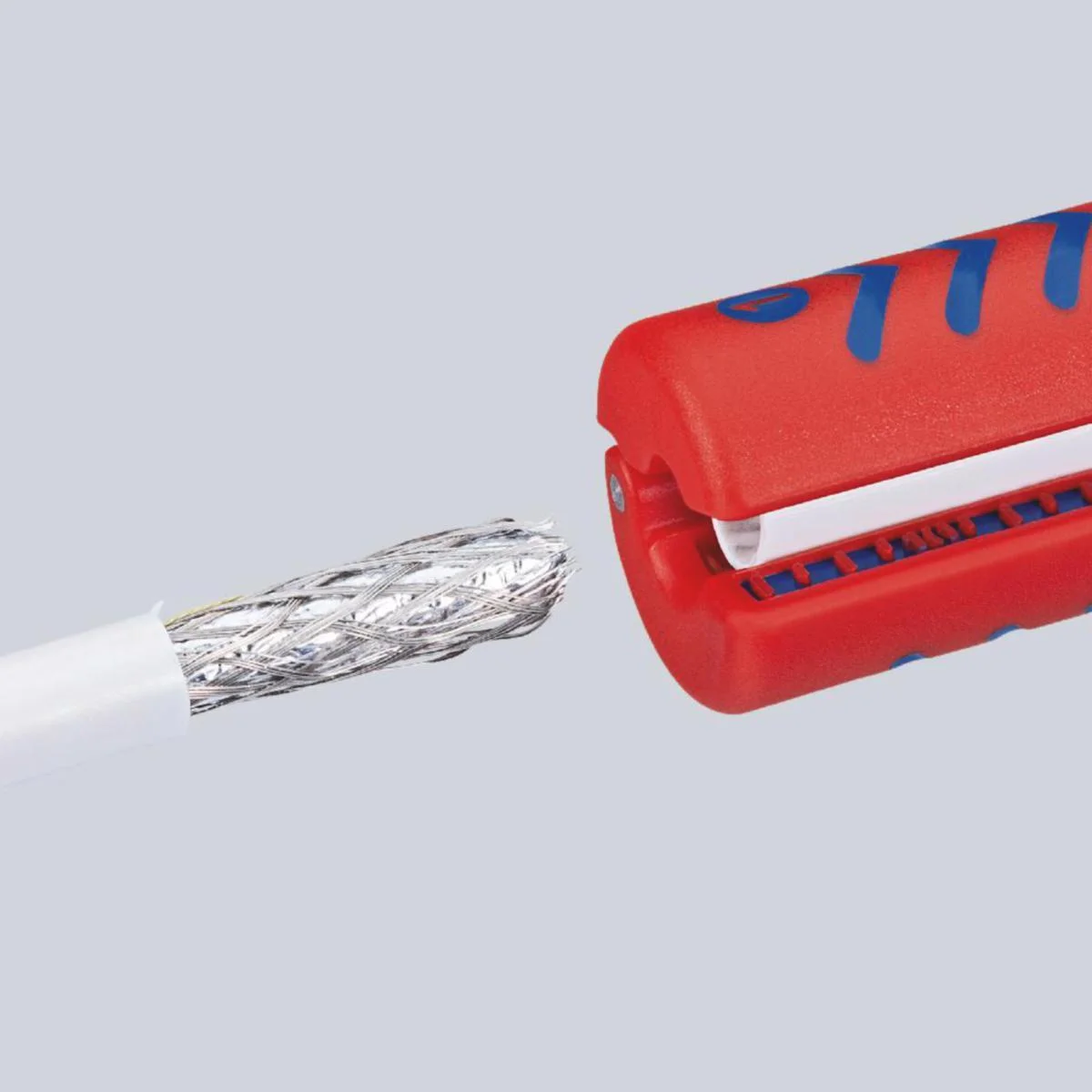 Kuorintatyökalu Knipex 1660 koaksiaalikaapeleille