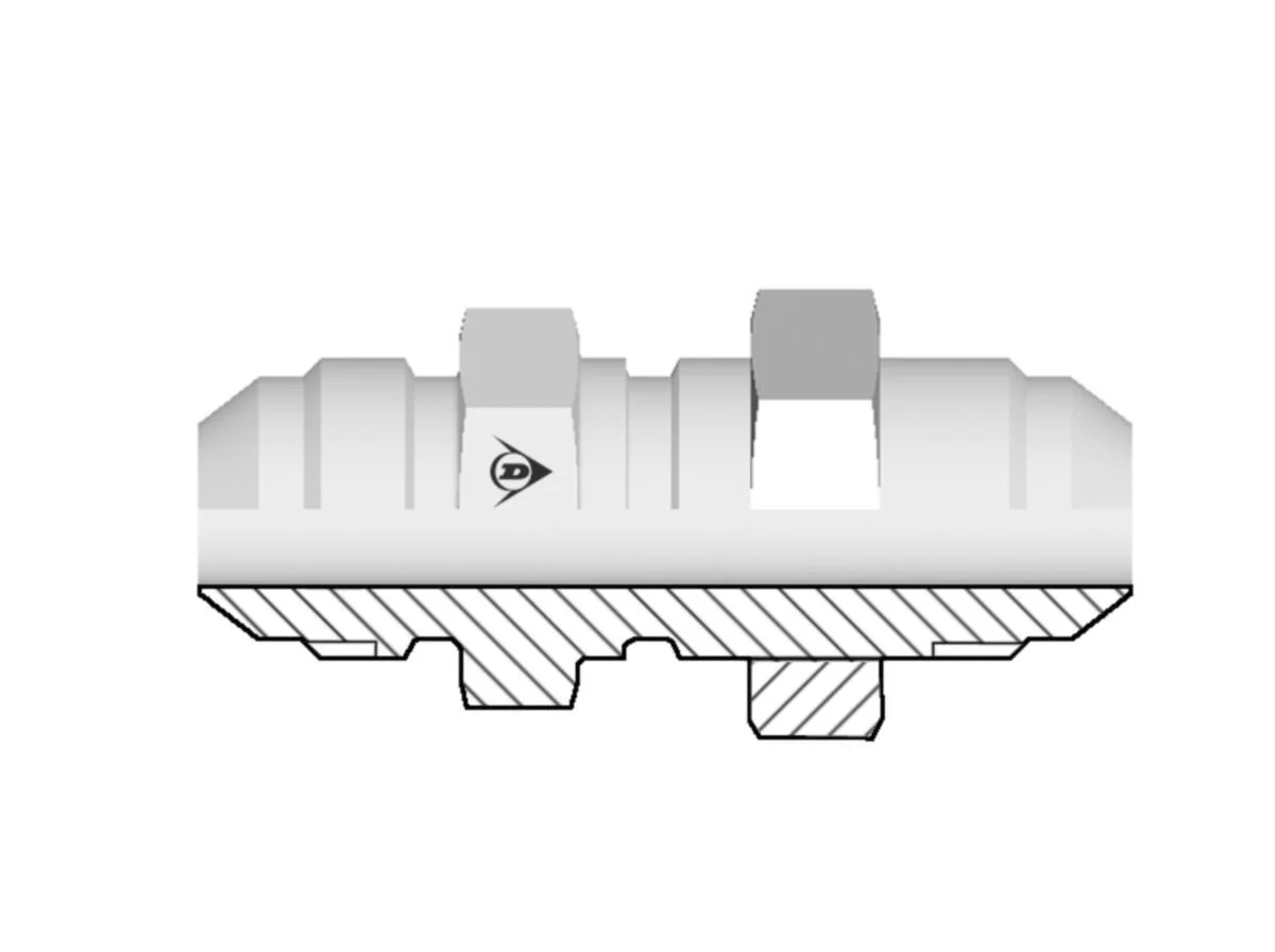 Putkiliitin Suora Yhde Jic/Jic Dh 1030-06-06